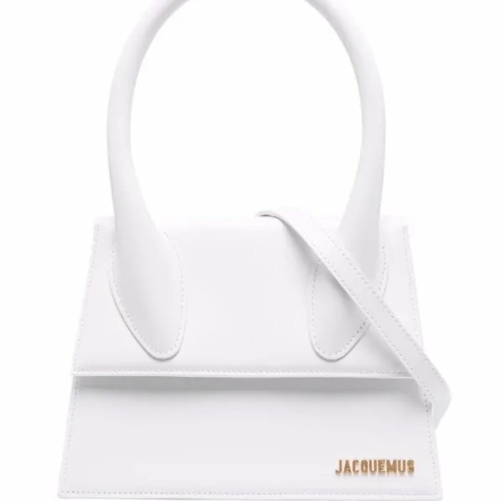 Jacquemus White Le Grand Chiquito leather tote bag